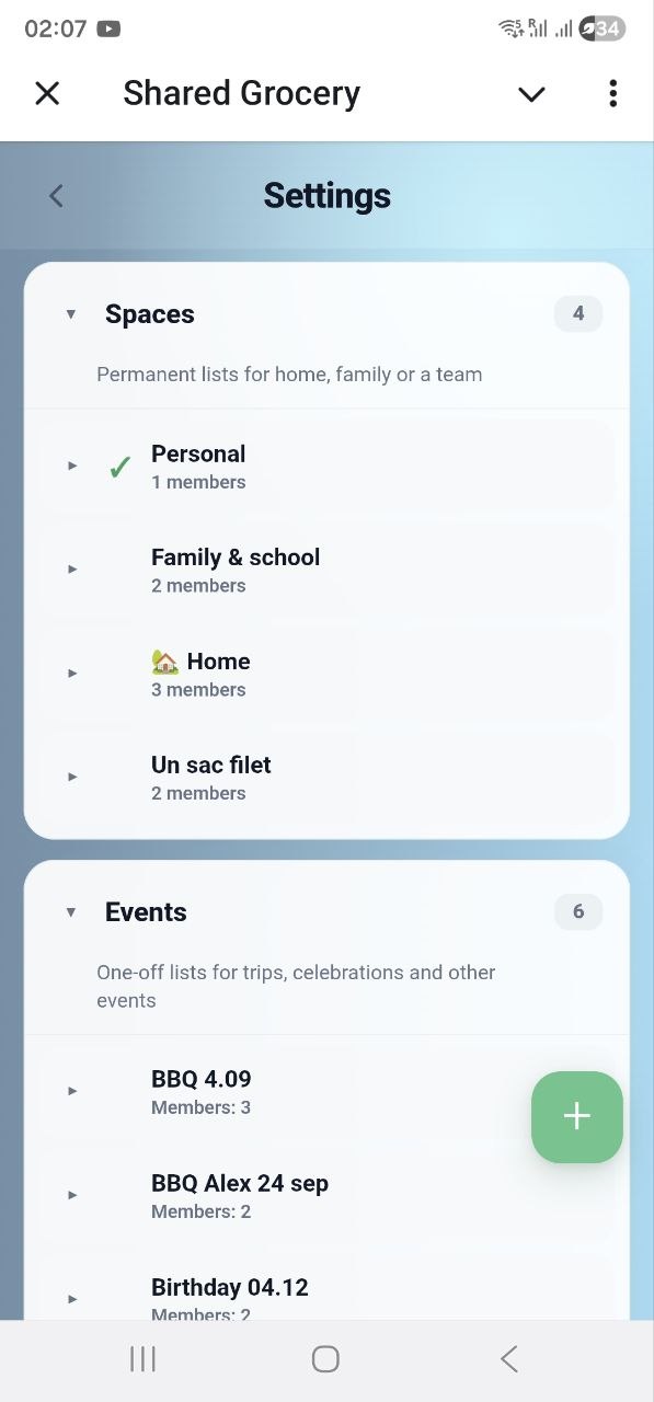 For family and teams