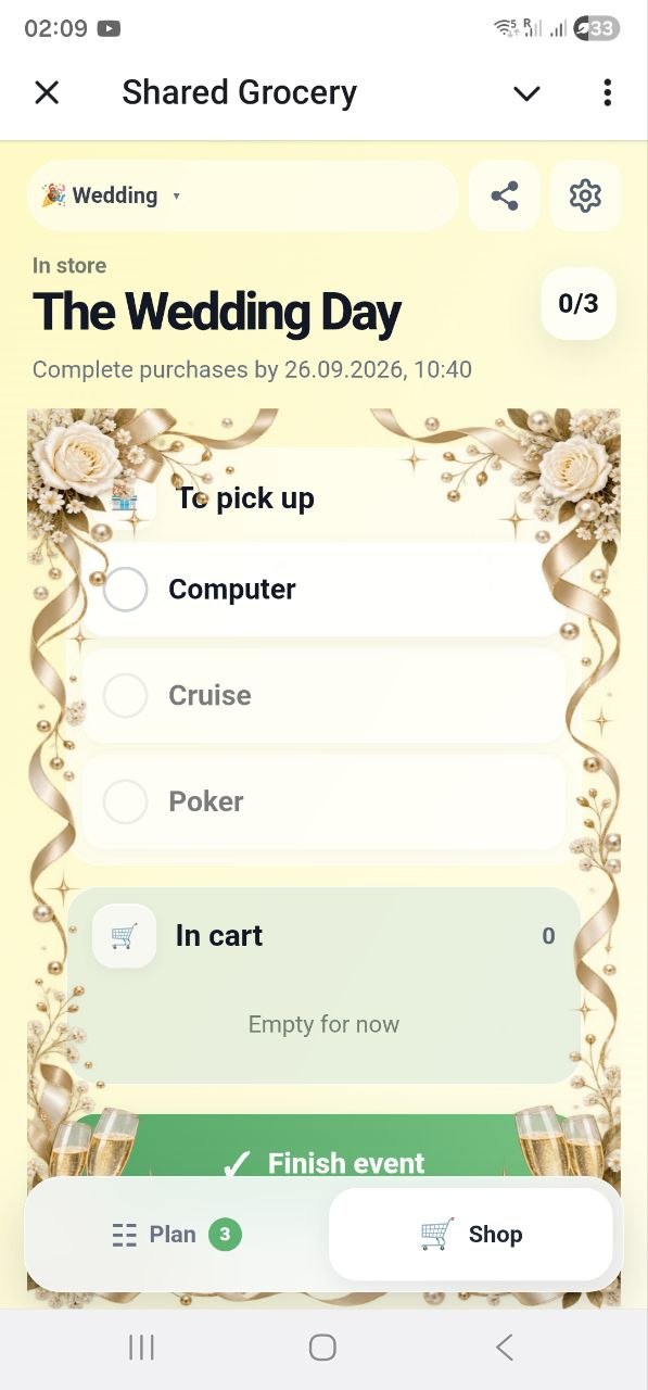 For gifts and surprises